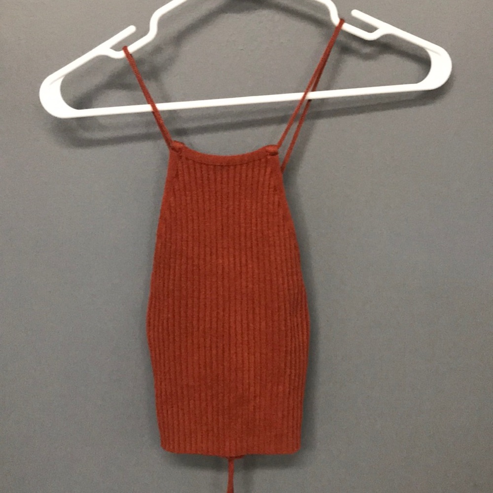 Dark orange crop top from Windsor